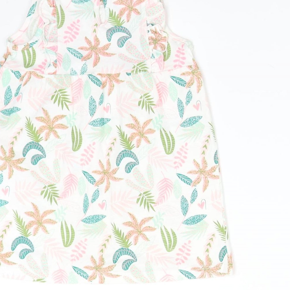 So Cute Baby Multicoloured Floral T-Shirt Dress Size 9-12 Months