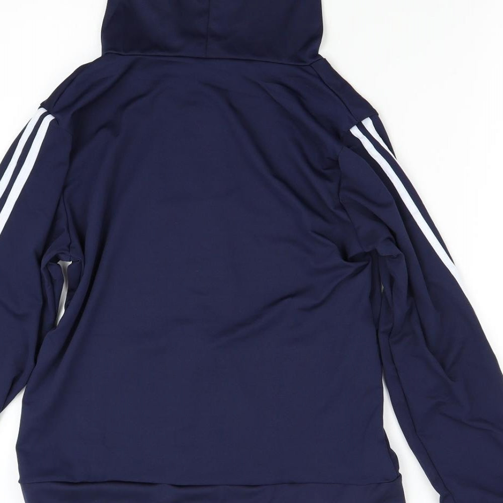 Fashion Womens Blue Full Zip Hoodie Size S