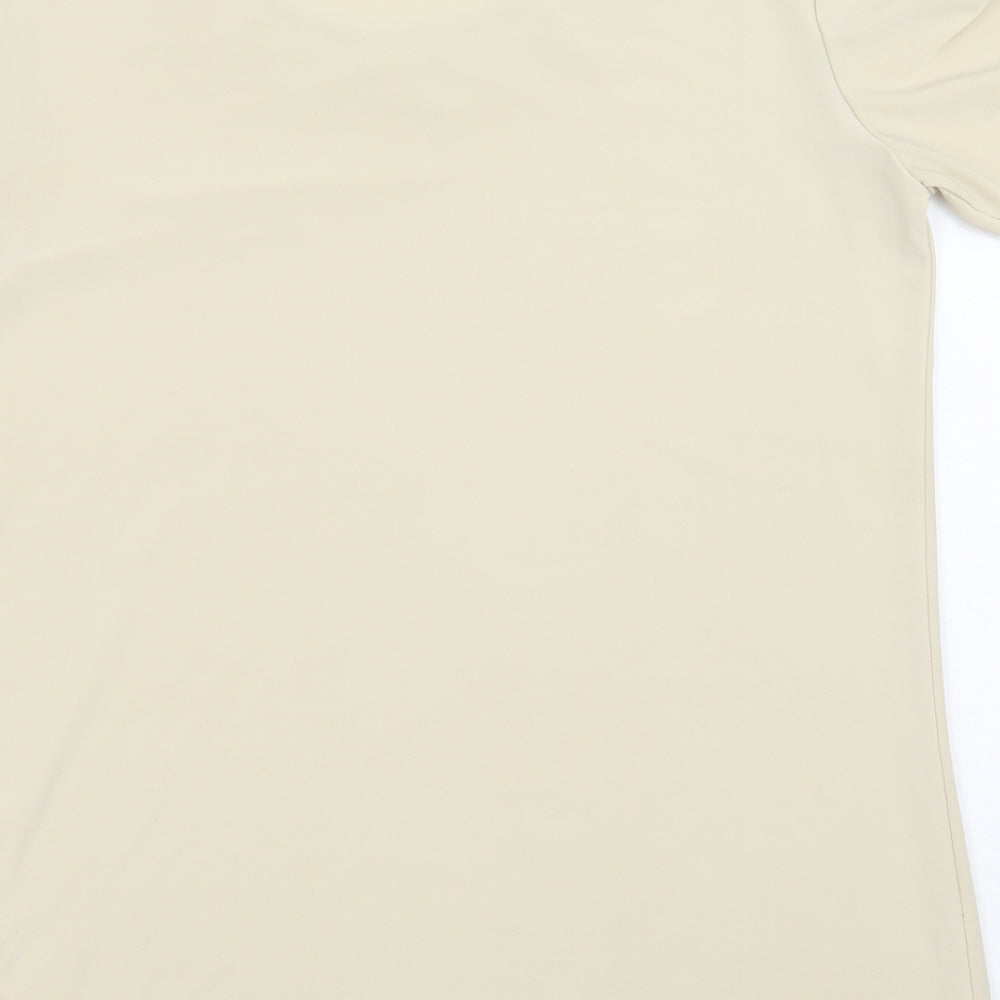 Damart Womens Beige Basic T-Shirt Size 12