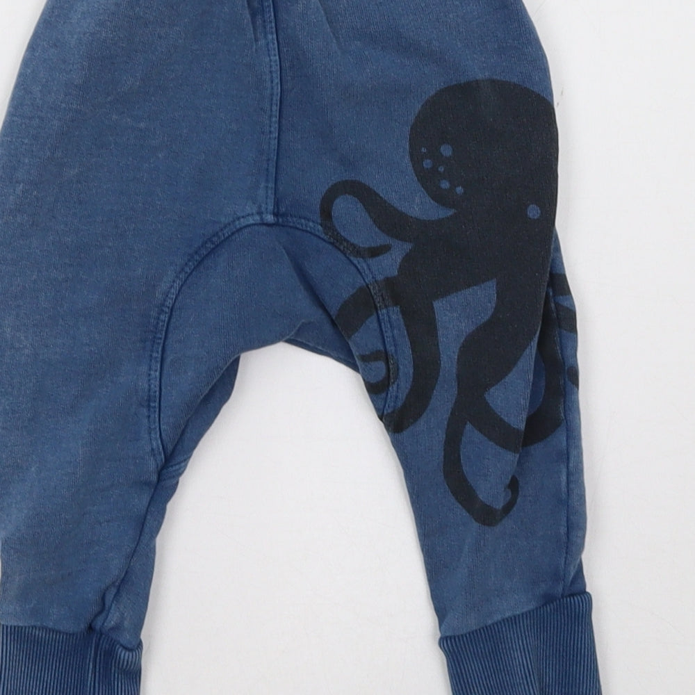 Mini Club Boys Blue Jogger Trousers Size 9 Months