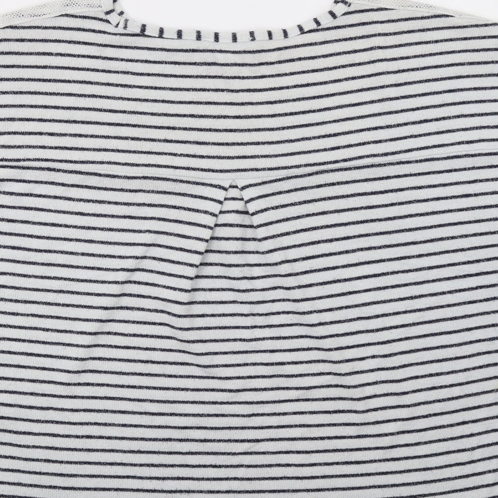 Sainsburys Womens Blue Striped Pullover Sweatshirt Size 12