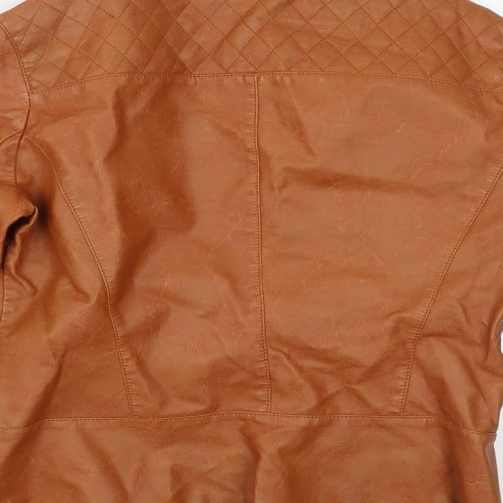 Calliope Womens Brown Jacket Size S