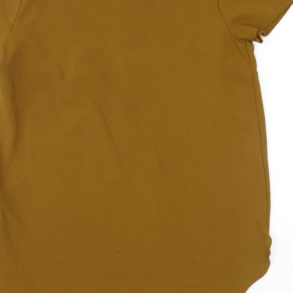New Look Womens Green Basic Blouse Size 12