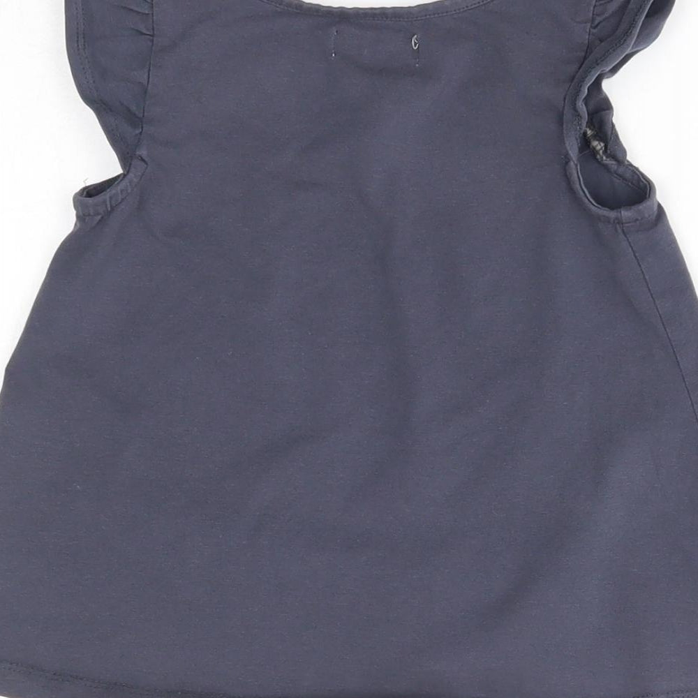 Maggie & Zoe Girls Blue Basic Blouse Size 3-4 Years