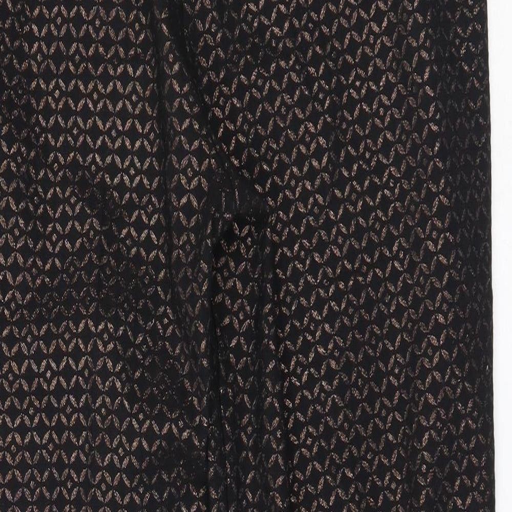 Wallis Womens Black Trousers Size 14 L26 in