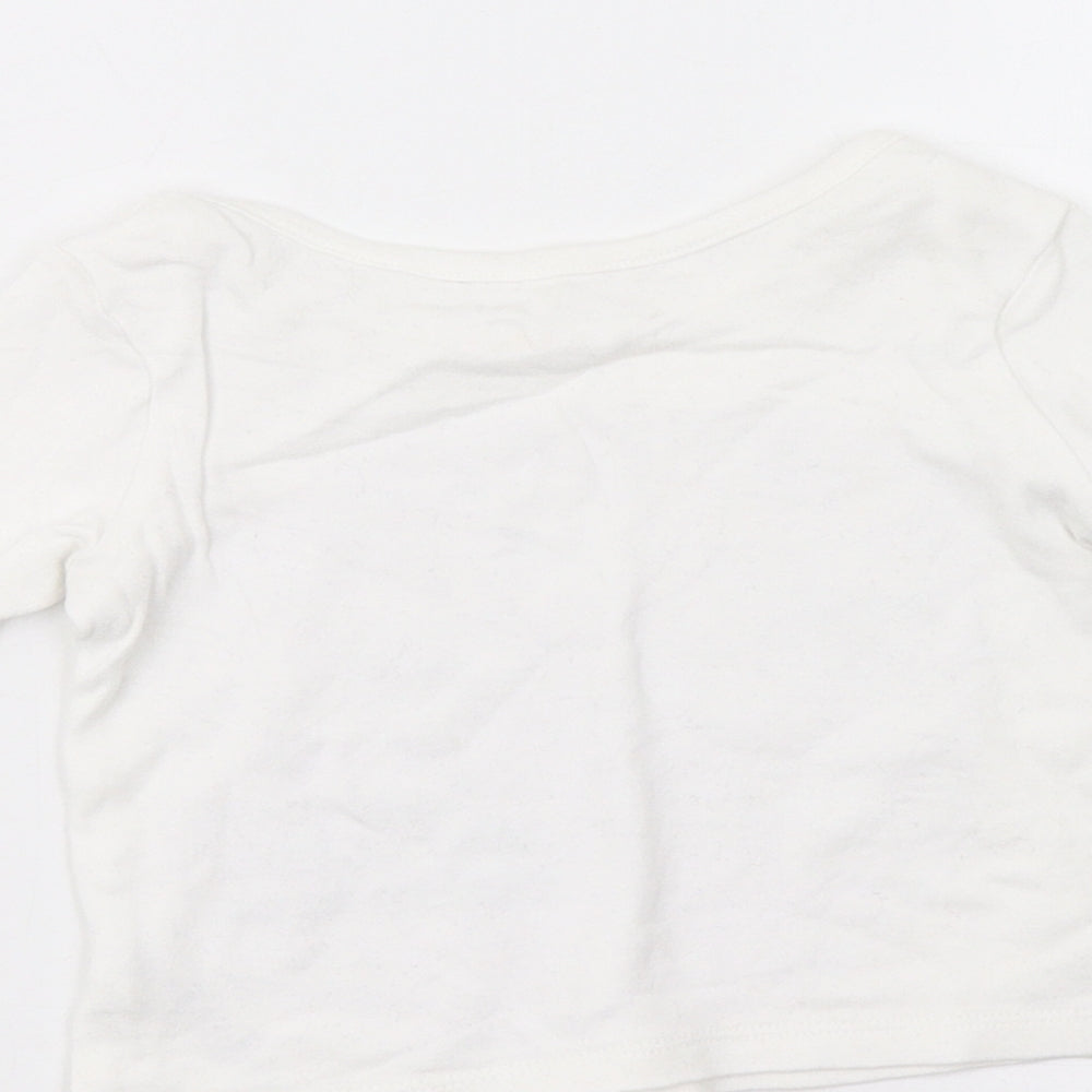 George Baby White Basic Blouse Size 6-9 Months