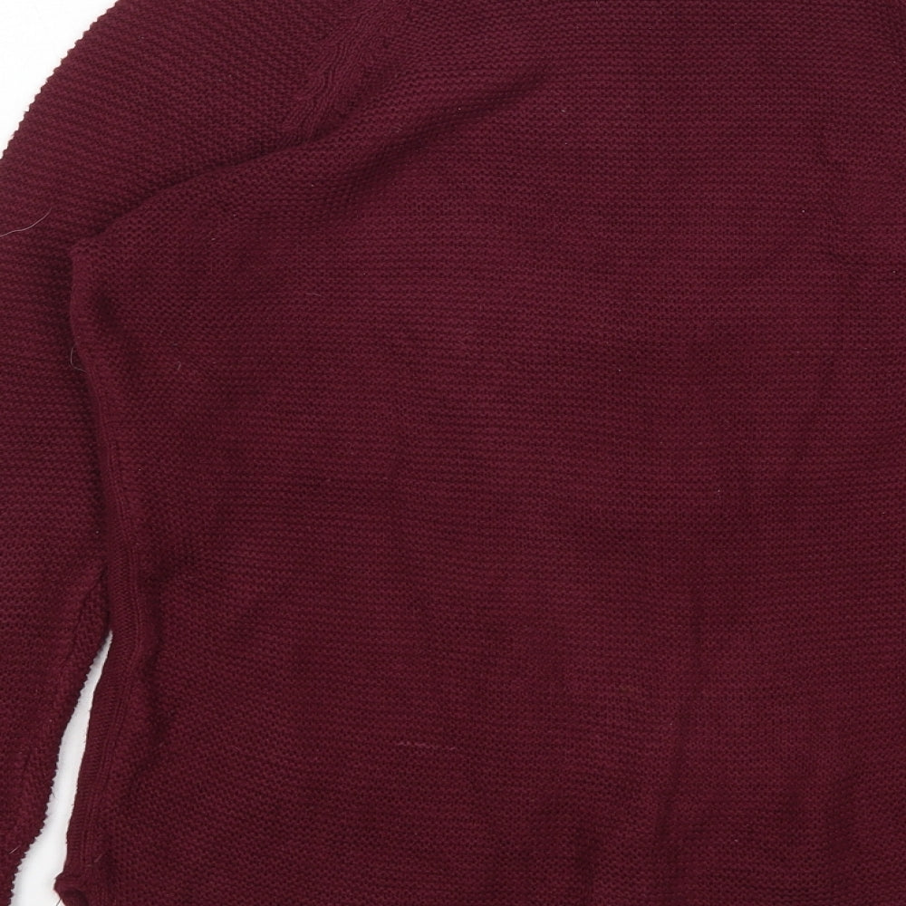 Stradivarius Womens Purple Pullover Jumper Size S
