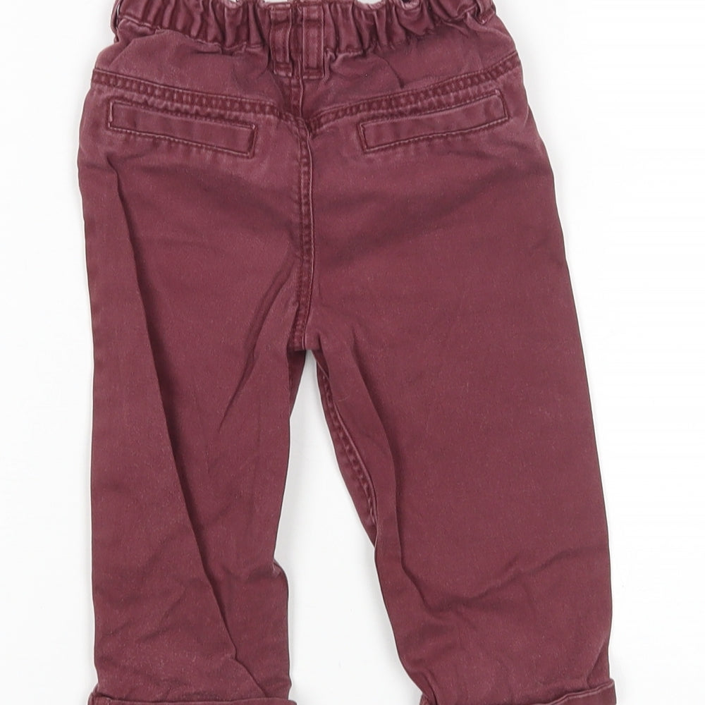 F&F Boys Purple Jeans Size 9-12 Months