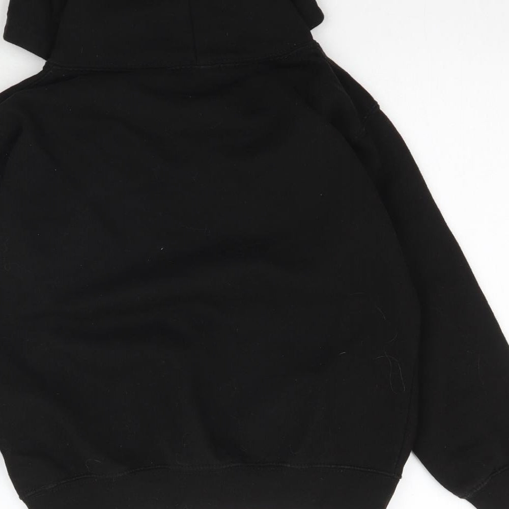 Preworn Boys Black Pullover Hoodie Size S - Dude with attitude