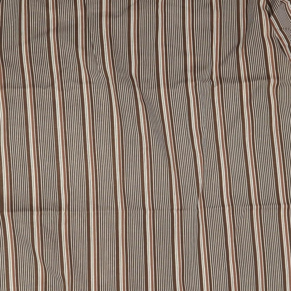 Preworn Mens Blue Striped Button-Up Size 16.5