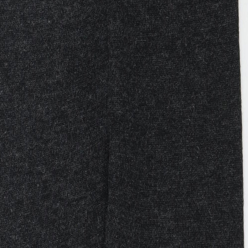 T-Mode Womens Grey Knit Trousers Size L L24 in - Leggings / Trousers