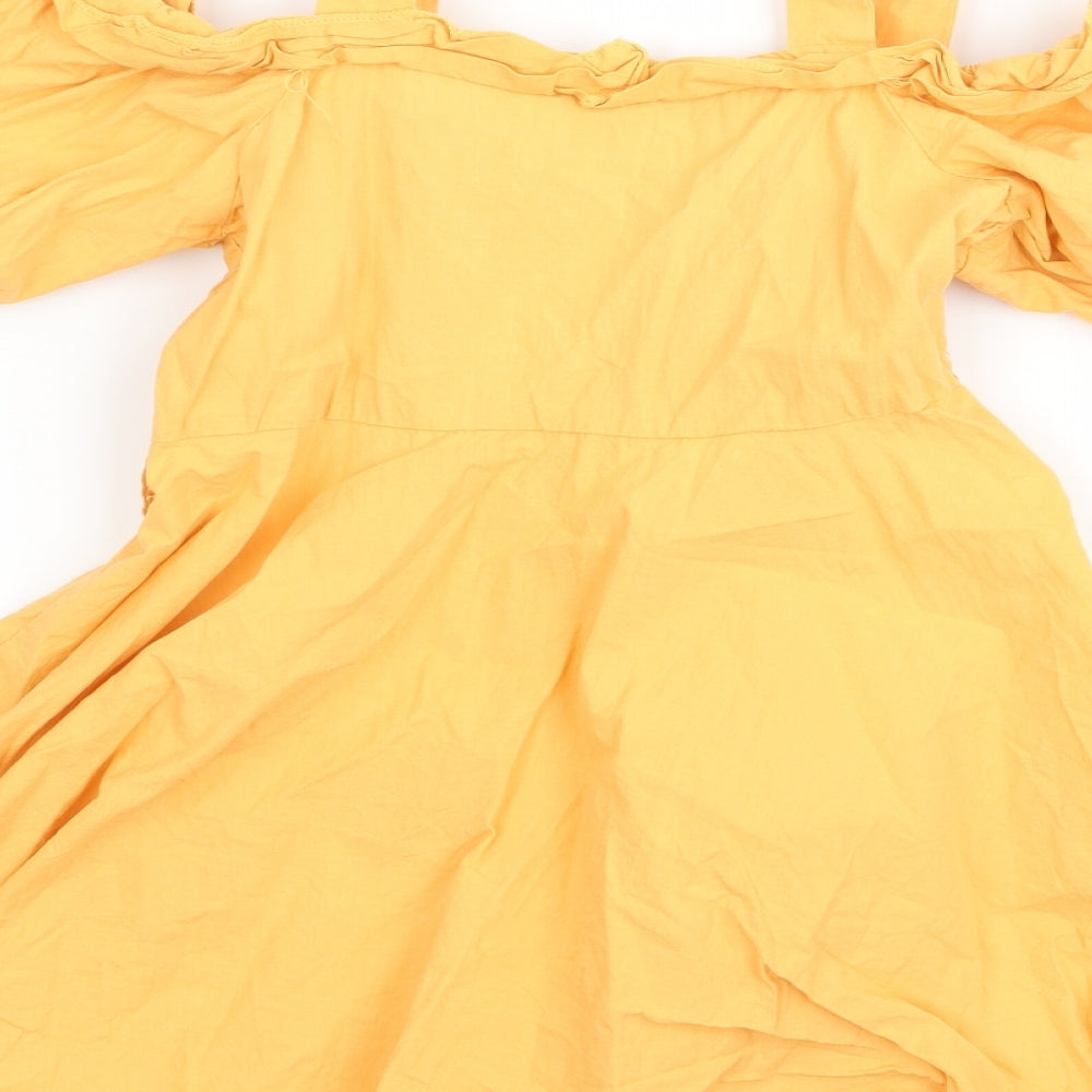 Preworn Girls Yellow A-Line Size 3 Years