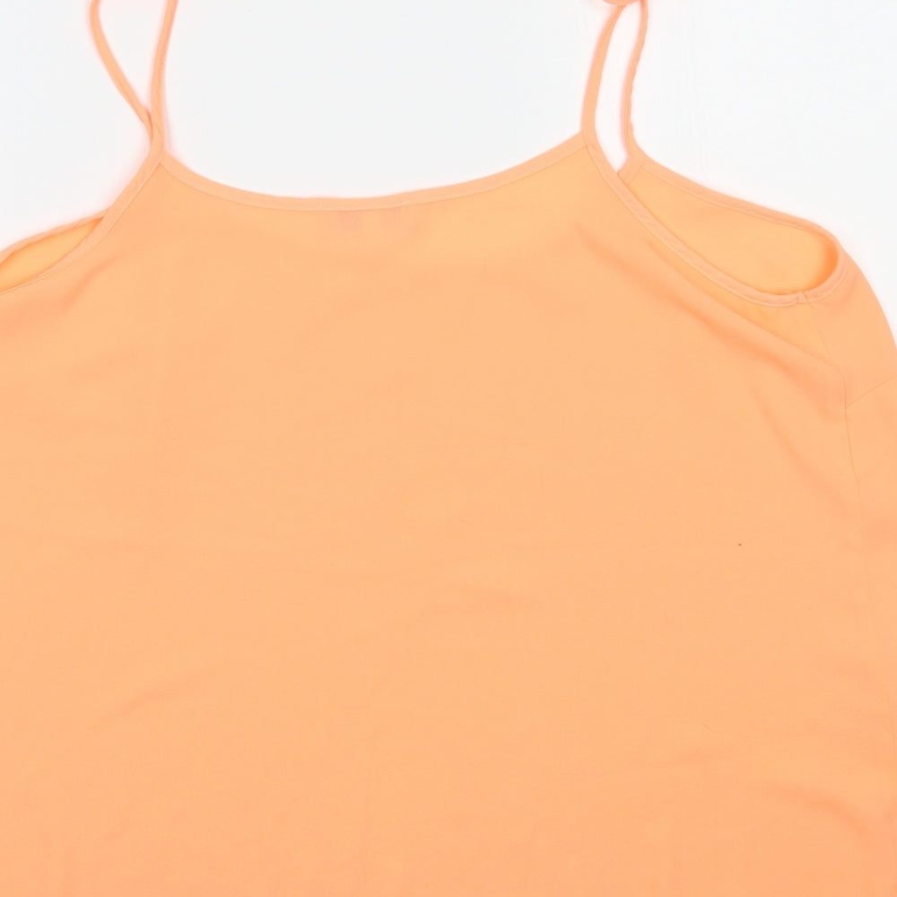Papaya Womens Orange Basic Tank Size 18