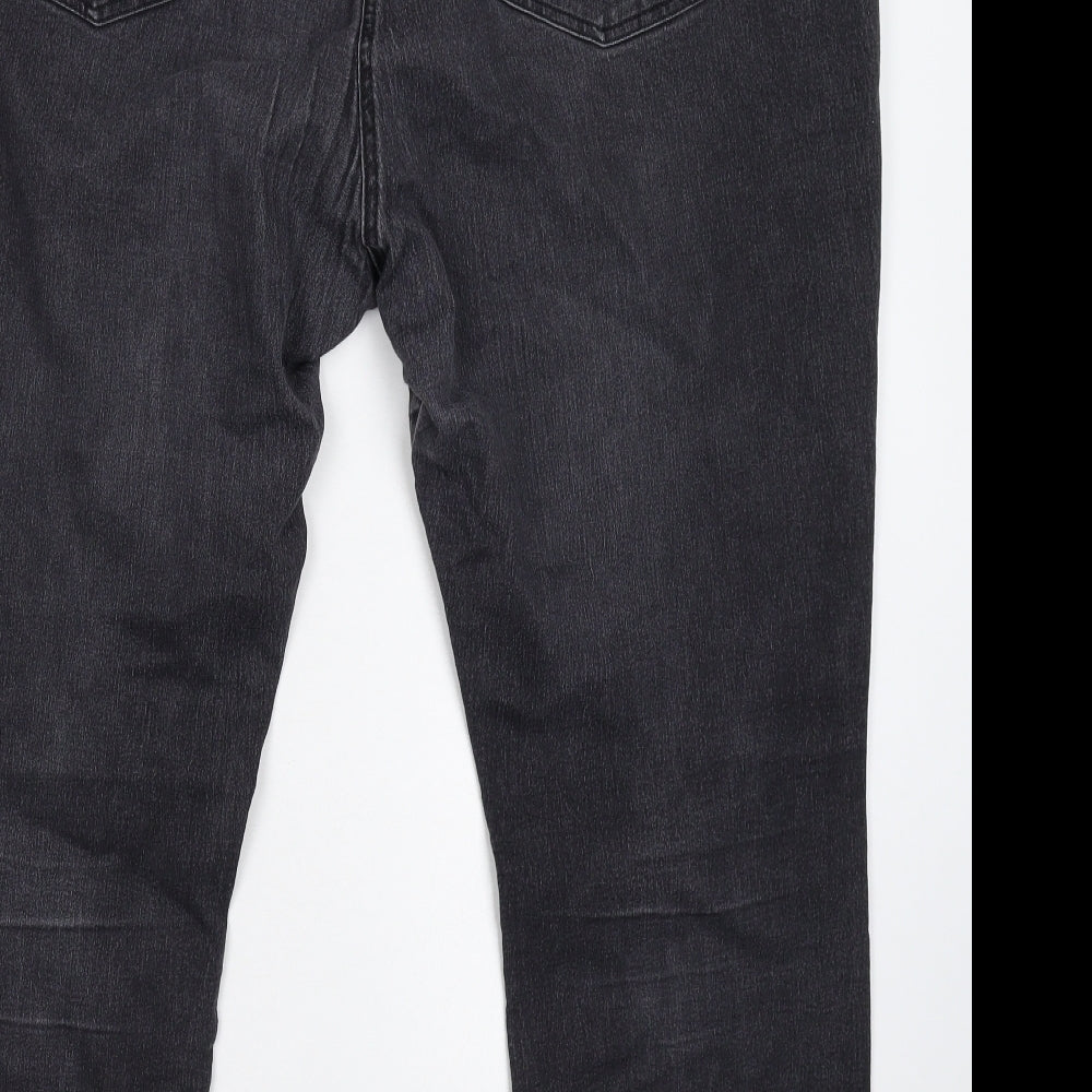 Preworn Womens Black Denim Skinny Jeans Size 42 in L27 in