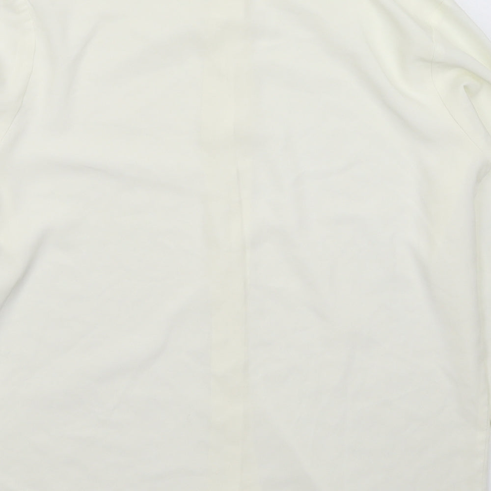 Laura Gribby Womens White Basic Button-Up Size 10