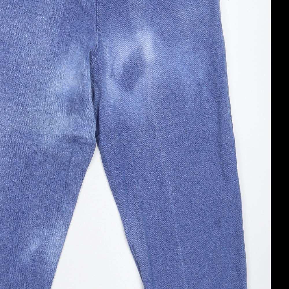 Casual Comfort Womens Blue Denim Straight Jeans Size 32 in L25 in