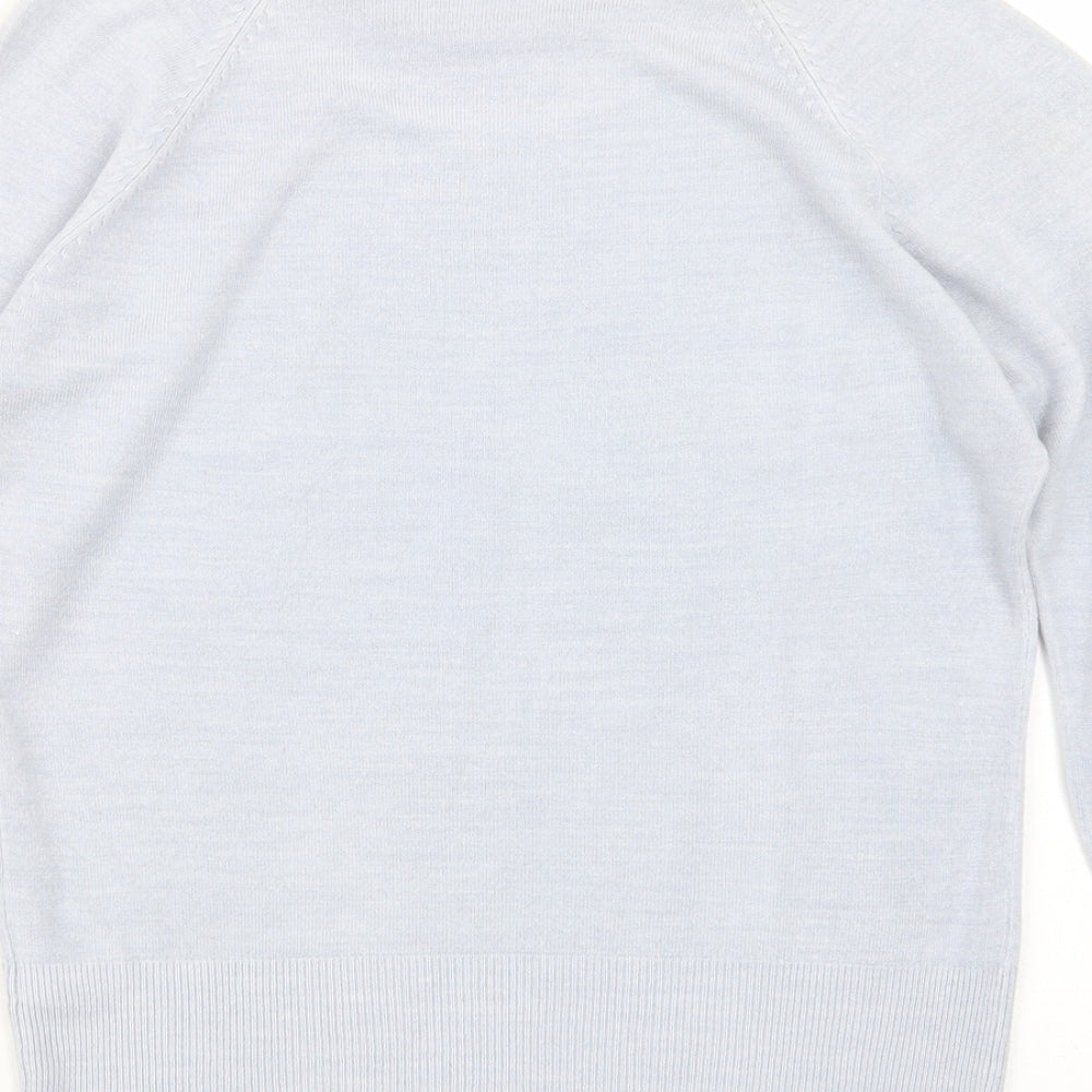 NEXT Womens Blue Knit Pullover Jumper Size 10
