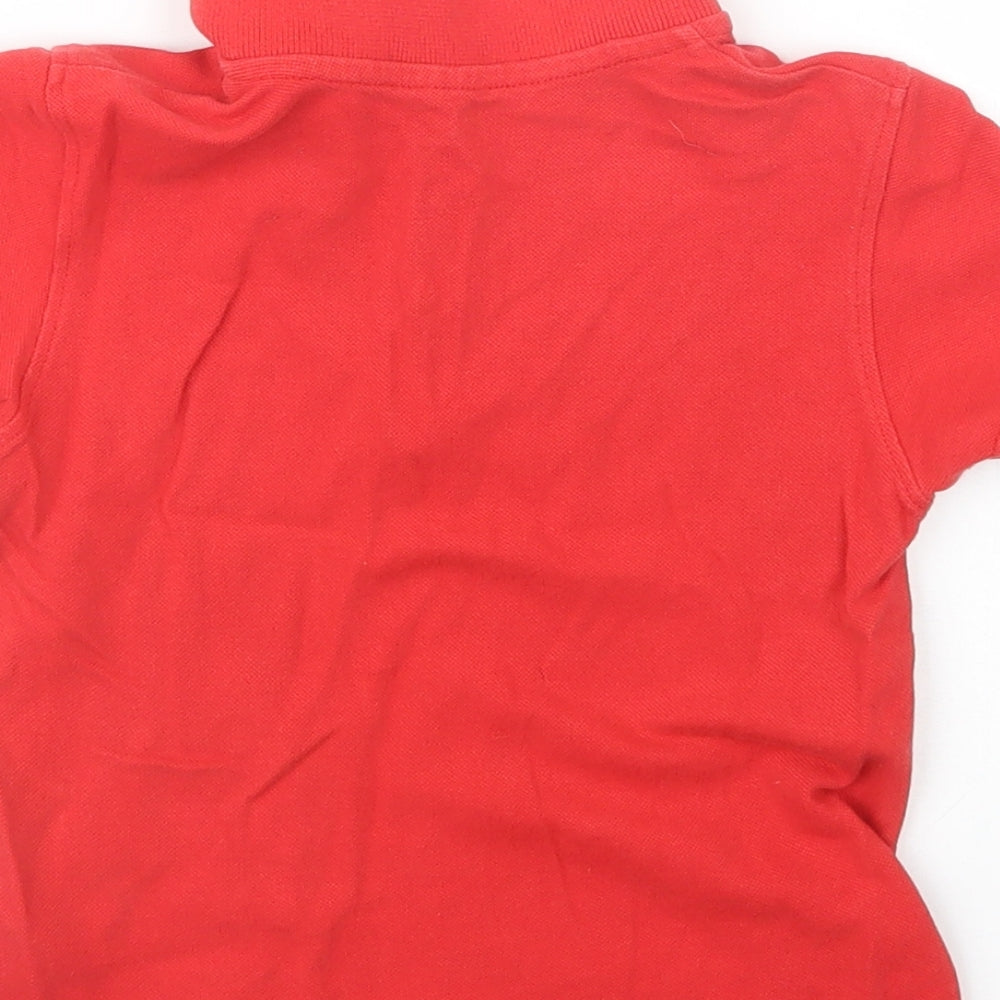 Marks and Spencer Boys Red Basic Polo Size 2-3 Years