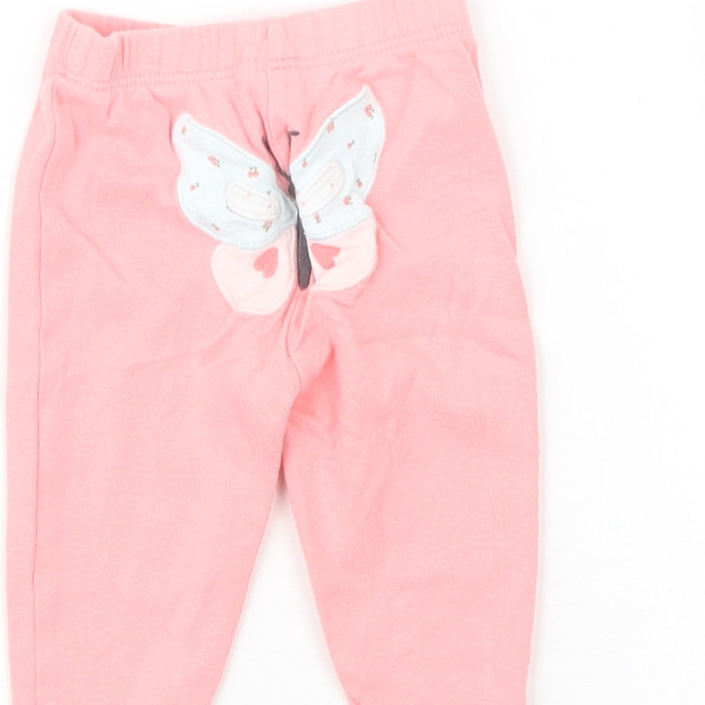 Carter's Girls Pink Capri Leggings Size 0-3 Months