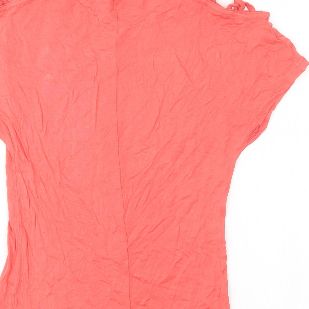 Atmosphere Womens Pink Basic T-Shirt Size 6