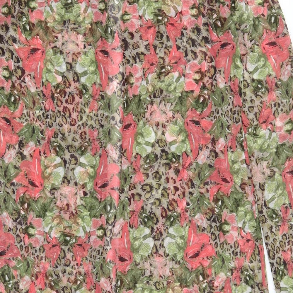 VERO MODA Womens Multicoloured Floral Shirt Dress Size M