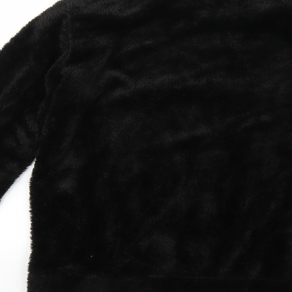 Preworn Womens Black Solid Top Pyjama Top Size 8