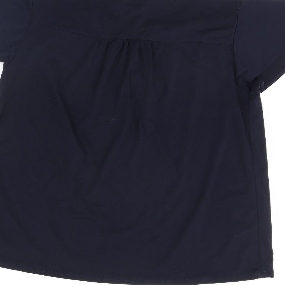H&M Womens Blue Basic Blouse Size L