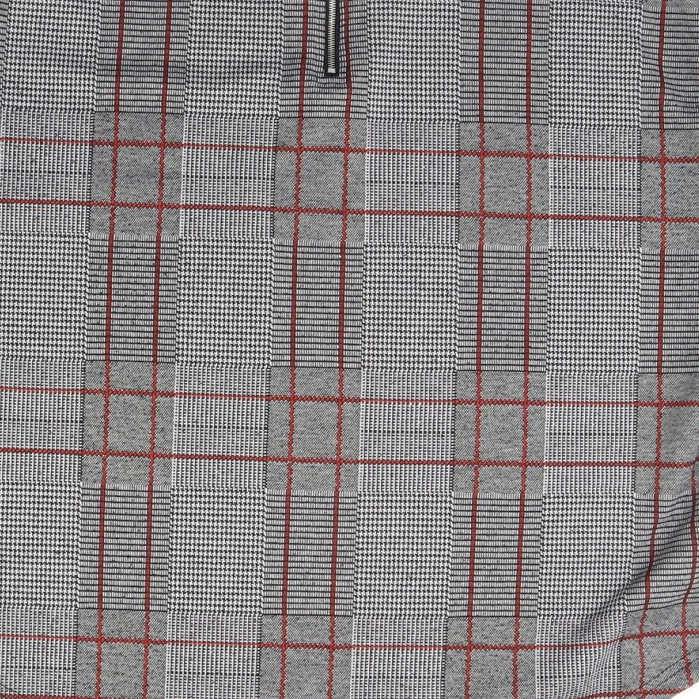Primark Womens Grey Check Pullover Jumper Size L