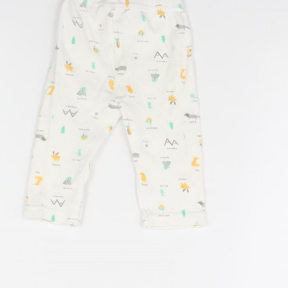 Bebe Bonito Girls White Spotted Capri Trousers Size 0-3 Months