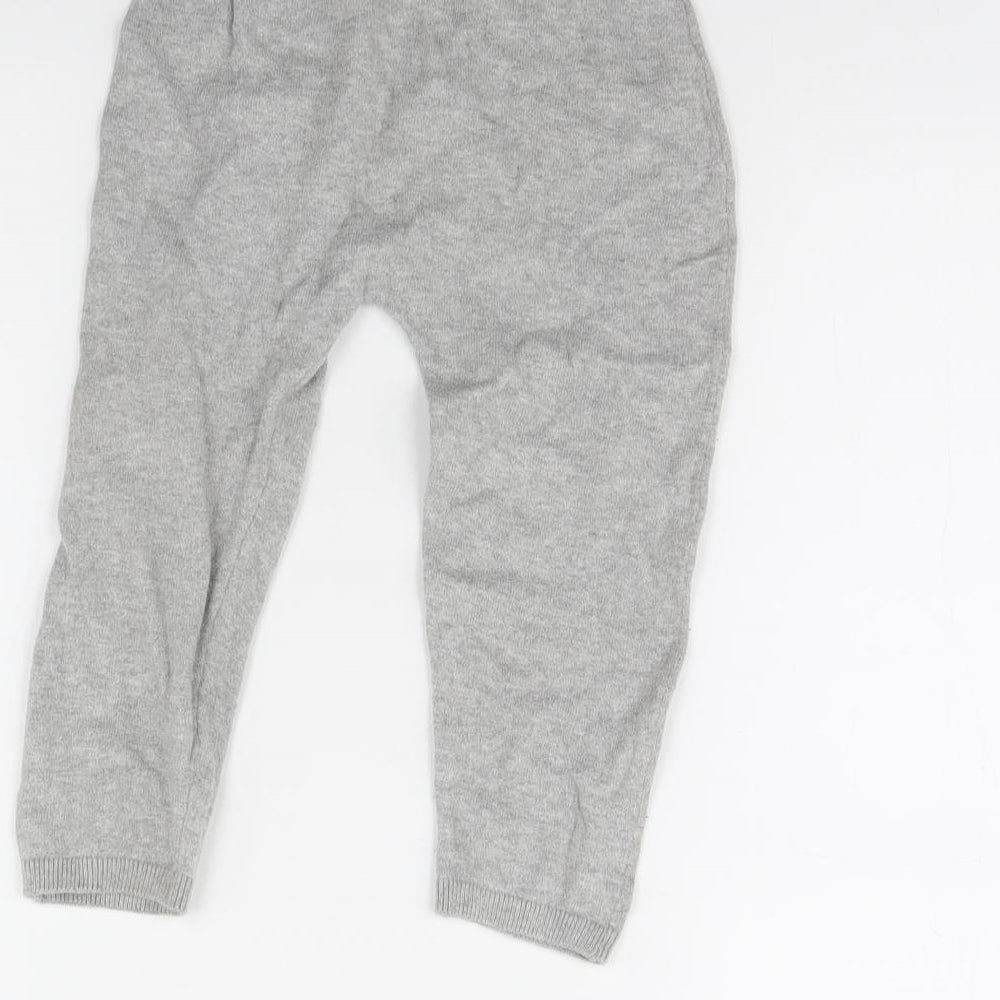 H&M Girls Grey Jogger Trousers Size 2 Years