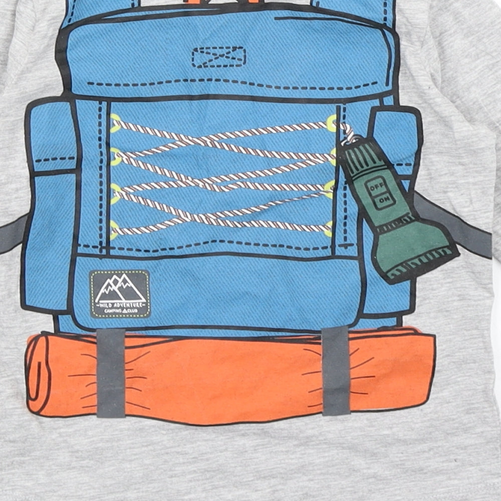 Wild Adventure Boys Grey Basic T-Shirt Size 2-3 Years