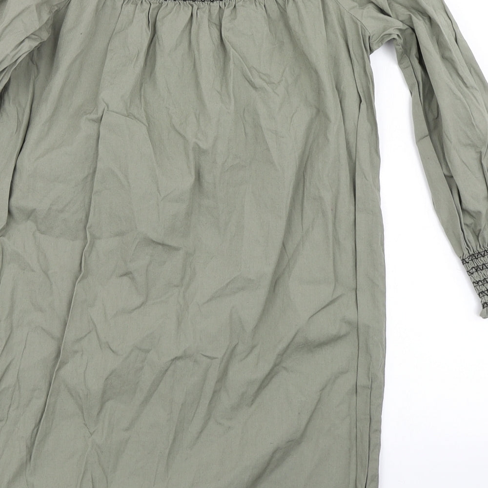 New Look Womens Green A-Line Size 10