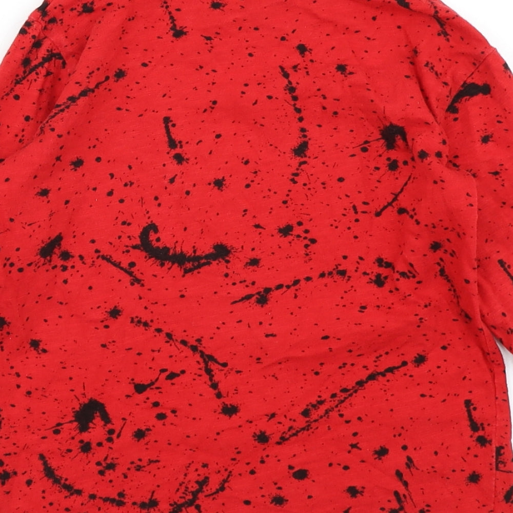 Next Boys Red Polka Dot Basic T-Shirt Size 6 Years - Reversible sequins