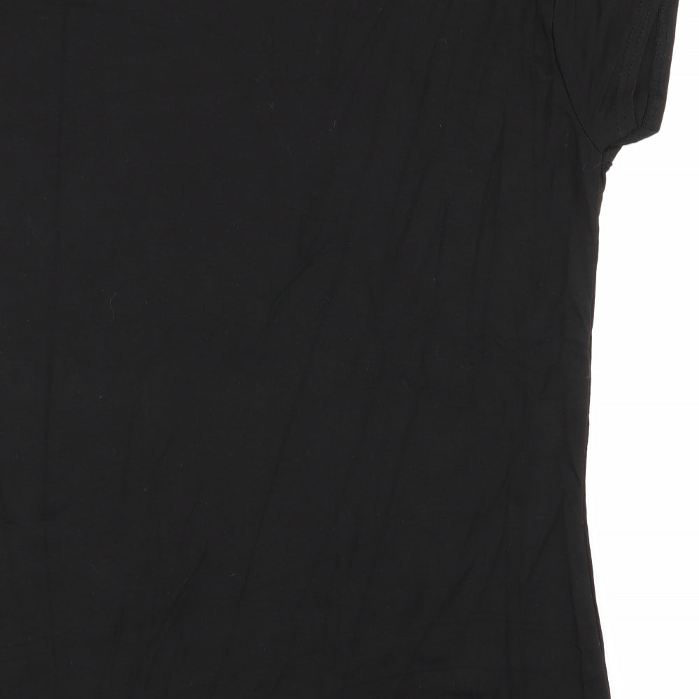 missi london Womens Black Basic T-Shirt Size S