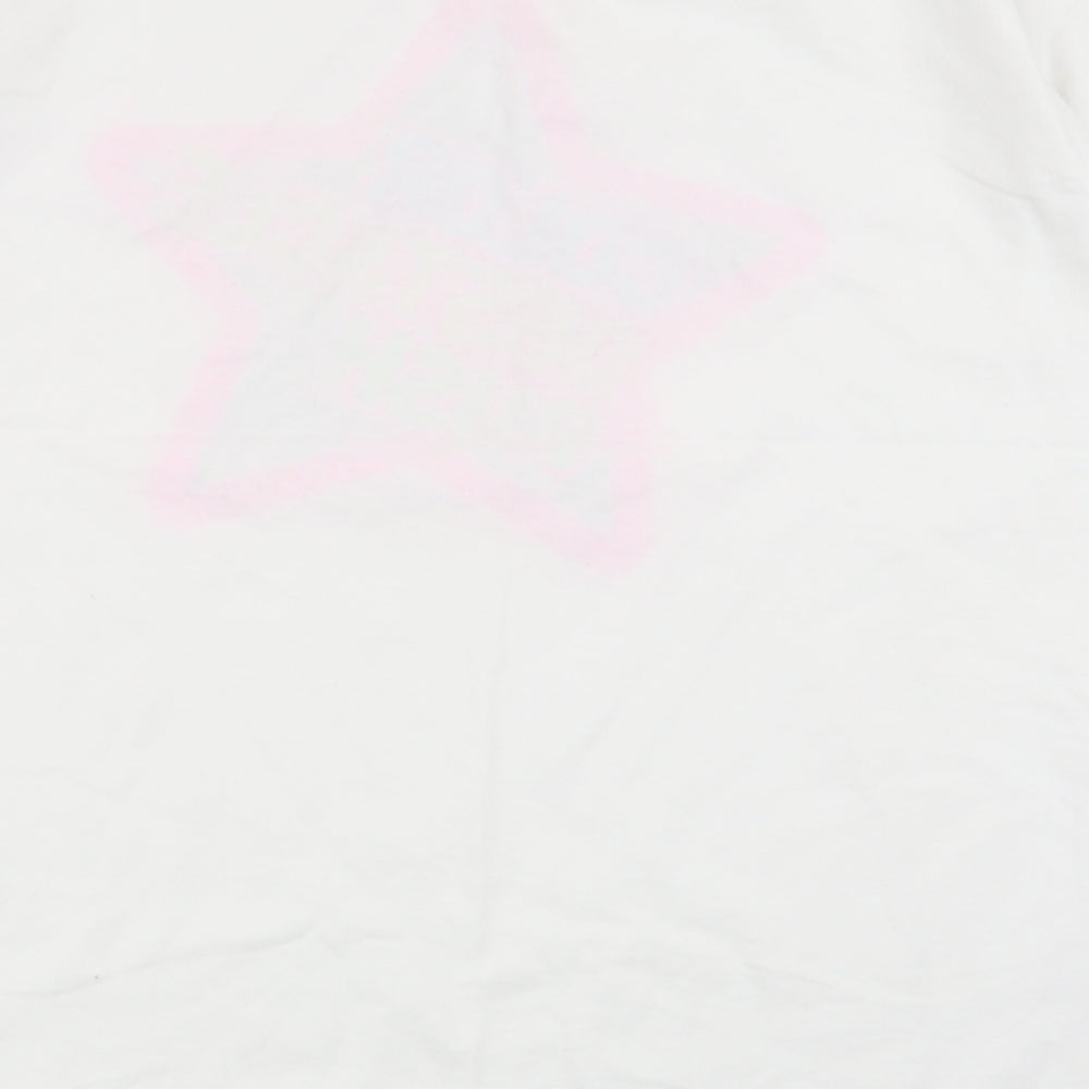 fruit the loom Womens White Basic T-Shirt Size M