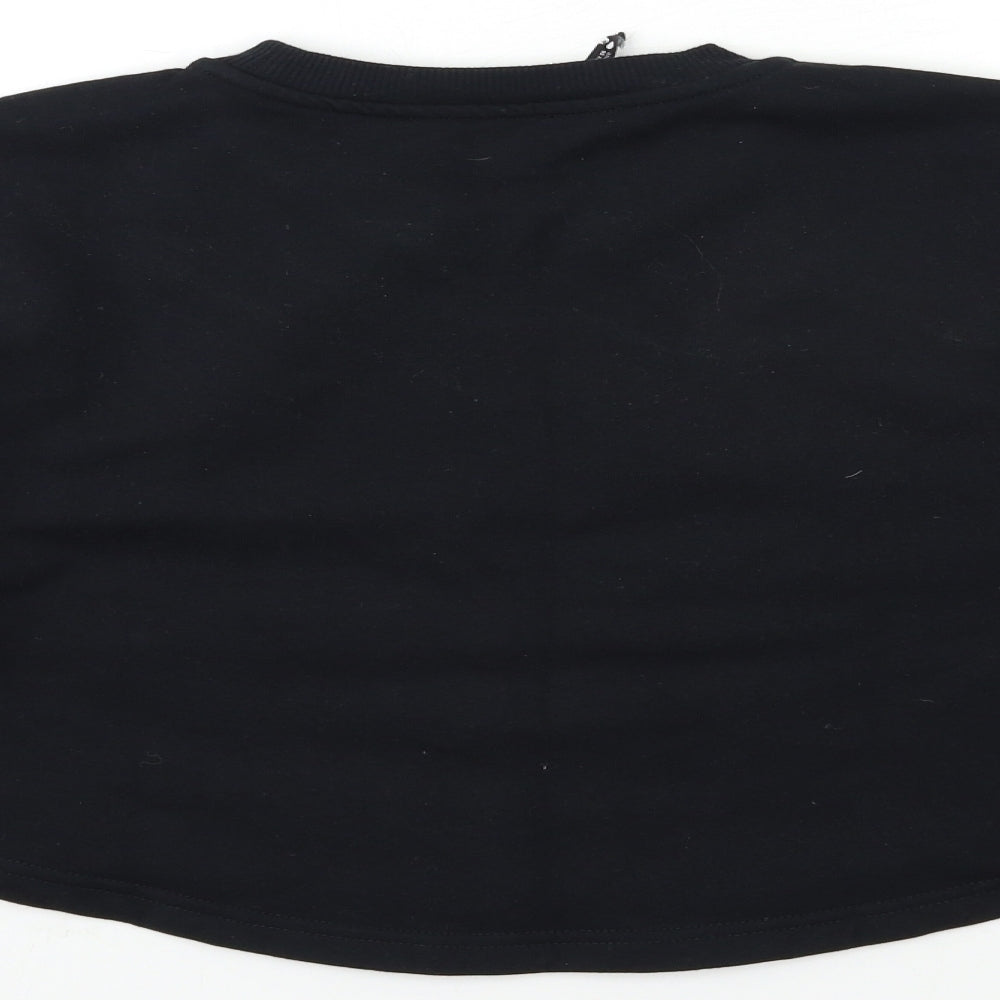 Zara Womens Black Pullover Sweatshirt Size S