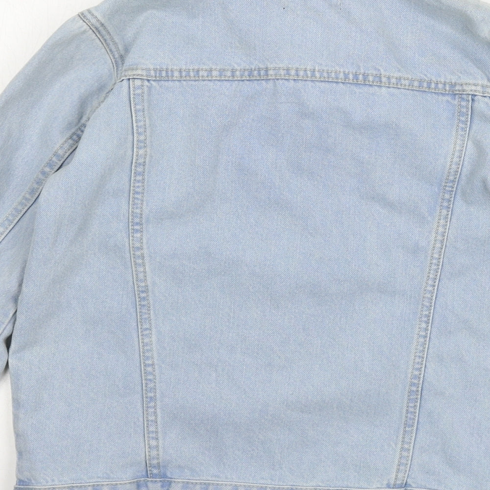 Boohoo Womens Blue Denim Jacket Size 6