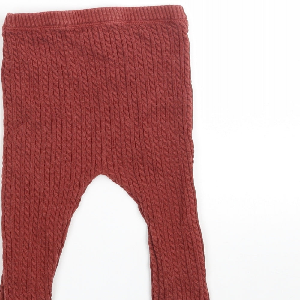 TU Girls Brown Capri Trousers Size 12-18 Months