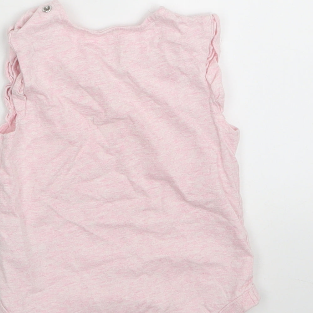 F&F Girls Pink Babygrow One-Piece Size 12-18 Months