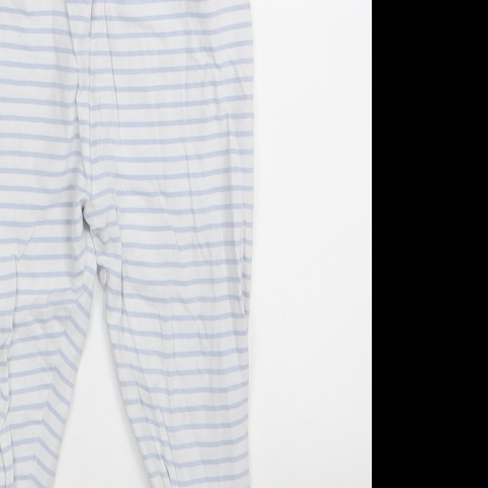George Girls Blue Striped Capri Trousers Size 3-4 Years