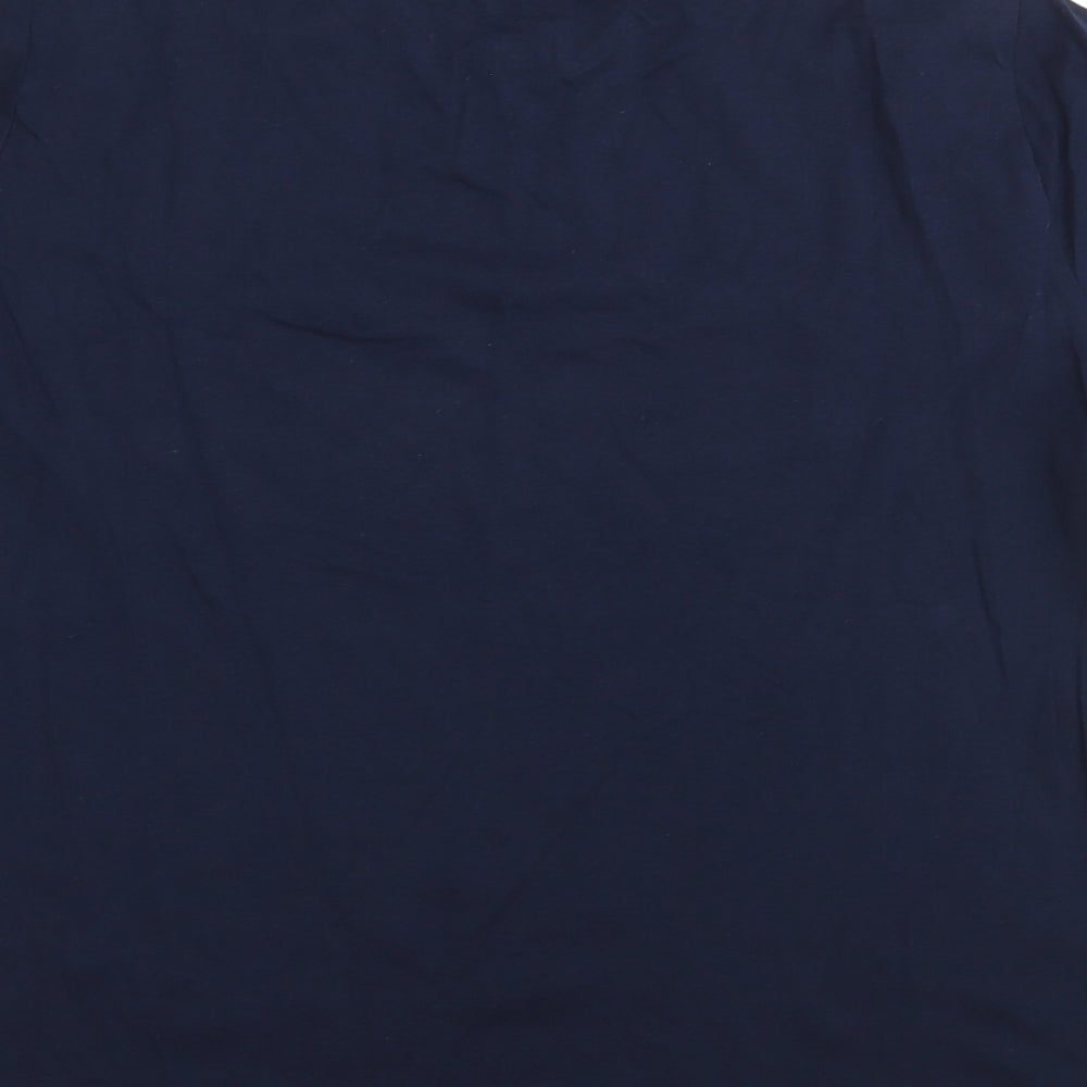 Marks & Spencer Mens Blue T-Shirt Size 14