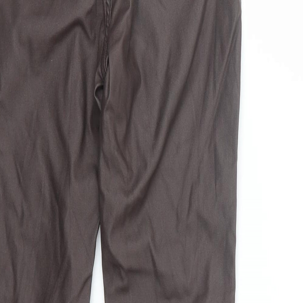 PRETTYLITTLETHING Womens Brown Capri Jeans Size 8 L31 in