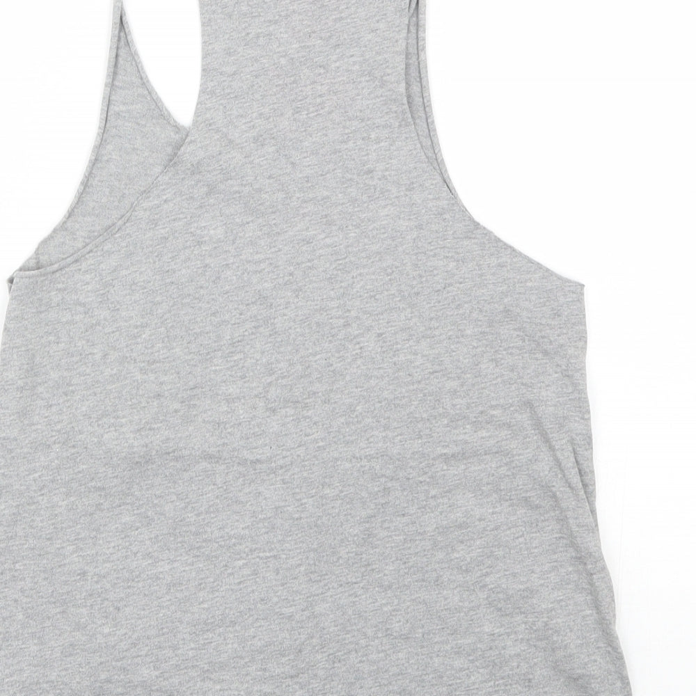 Ibiza Rocks Womens Grey Basic Tank Size S