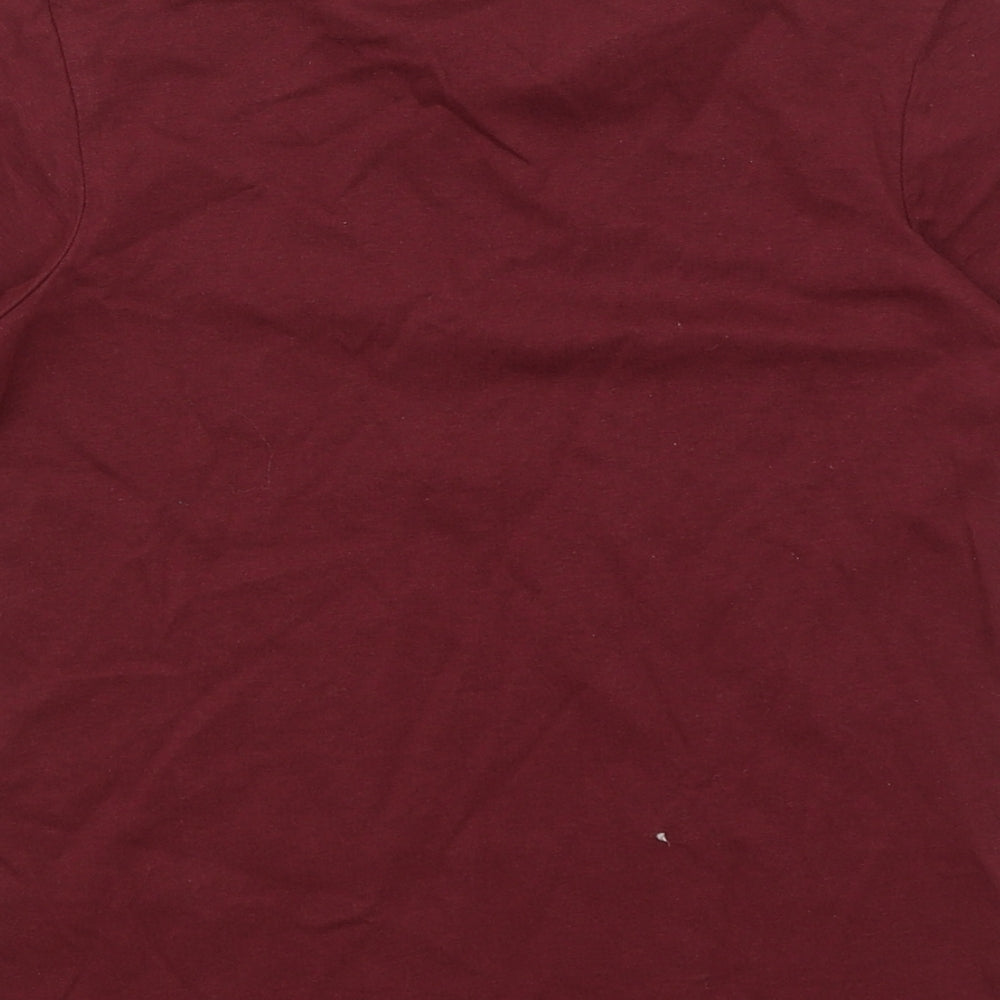 George Boys Red Basic T-Shirt Size 7-8 Years - LA Vibes