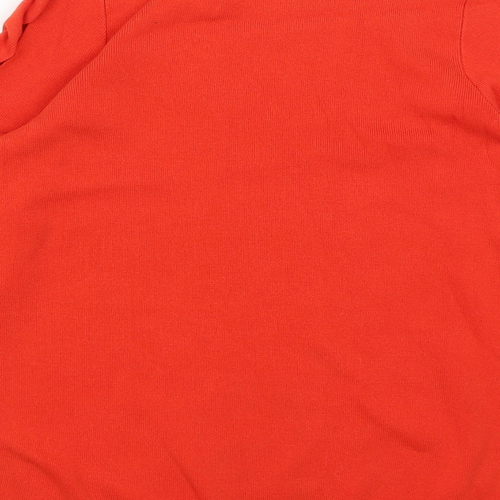 Soon Womens Red Pullover Jumper Size 12