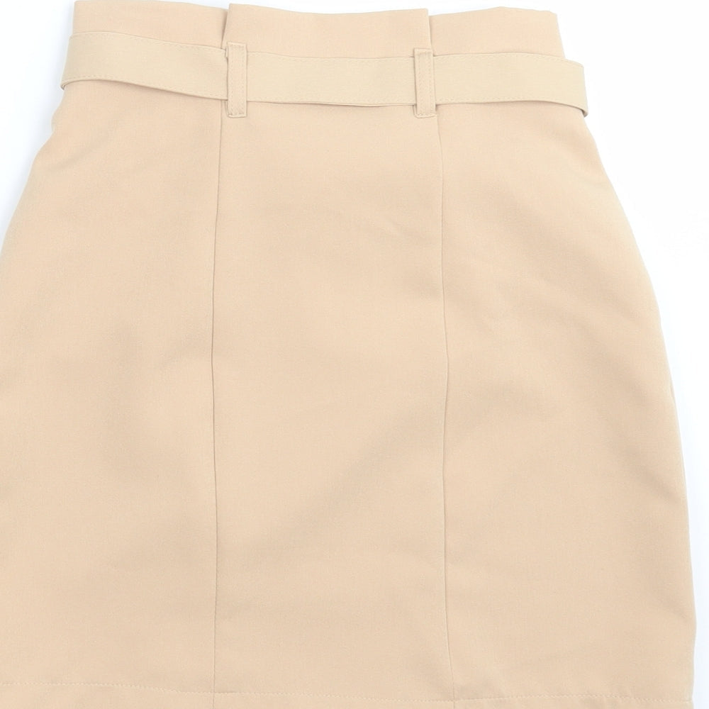 Primark Womens Beige Straight & Pencil Skirt Size 4