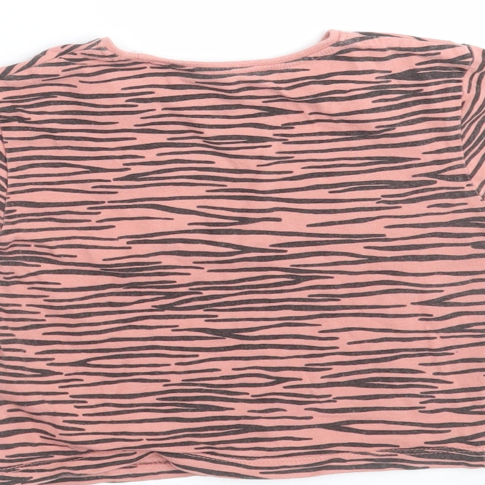 NEXT Girls Pink Geometric Basic T-Shirt Size 12-18 Months