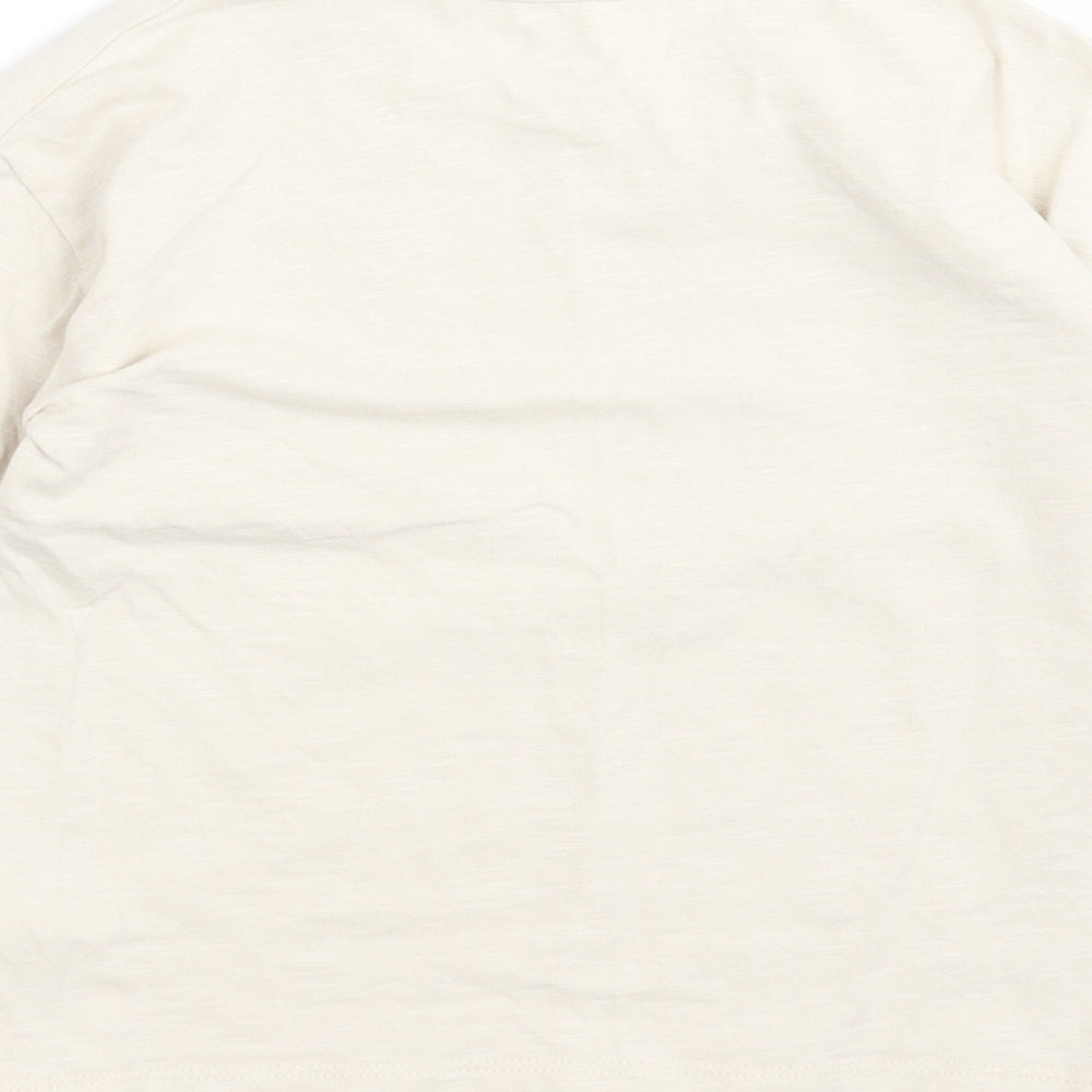 George Girls Beige Basic T-Shirt Size 3-4 Years - K