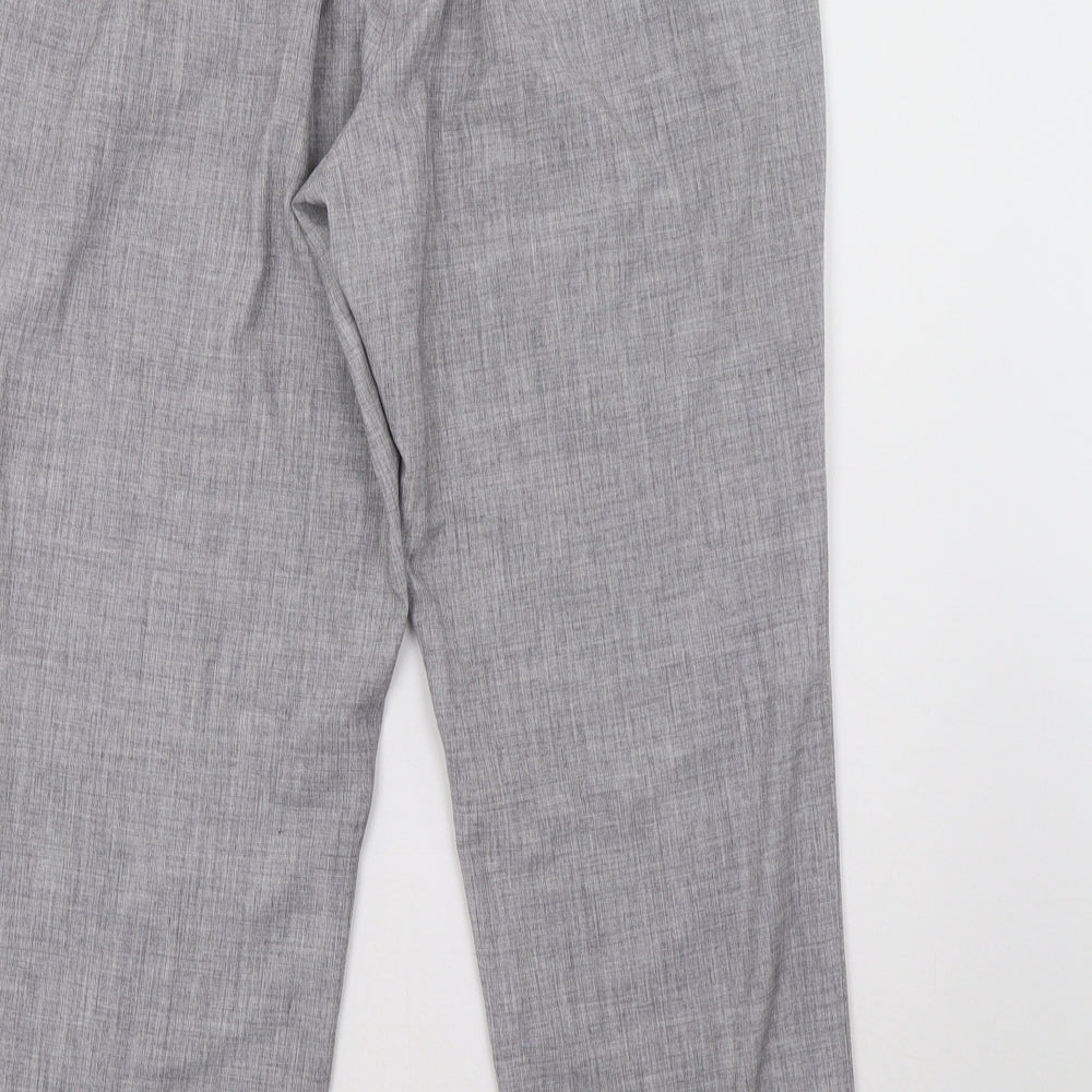 Marks and Spencer Womens Grey Trousers Size 14 L30 in