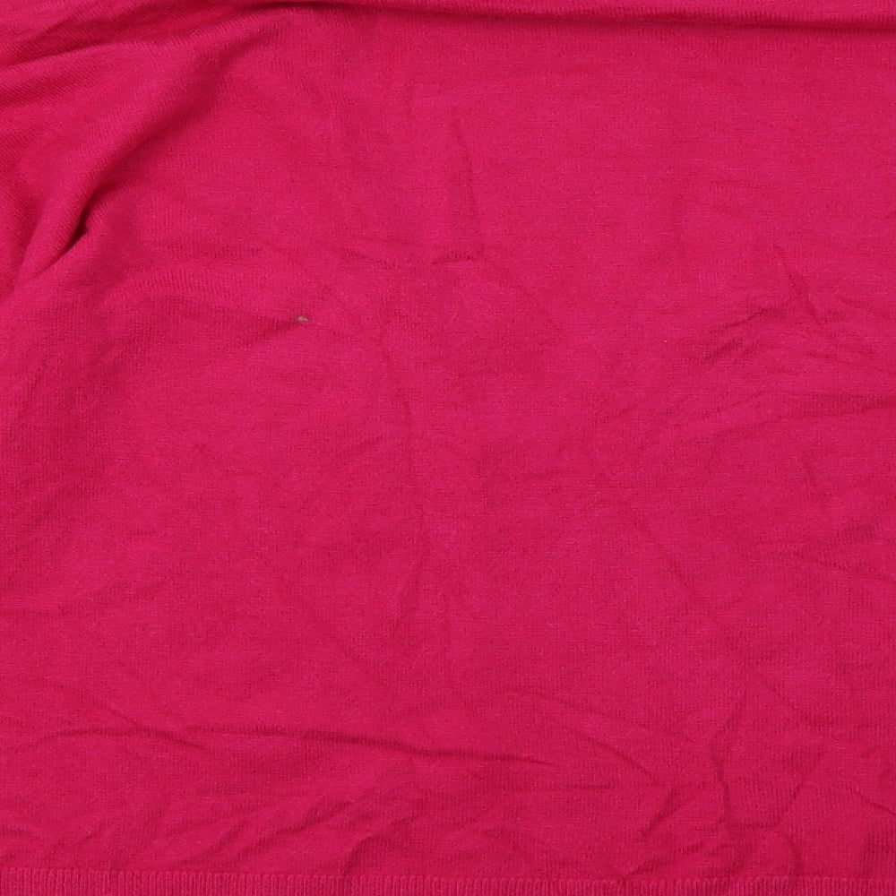 njext Womens Pink Striped Pullover Sweatshirt Size XL